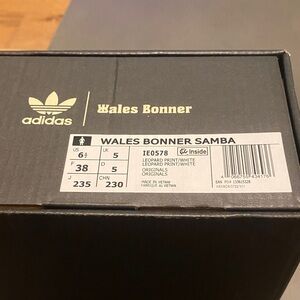 BRAND NEW IN BOX - Adidas Wales Bonner Samba Leopard Print Sneakers